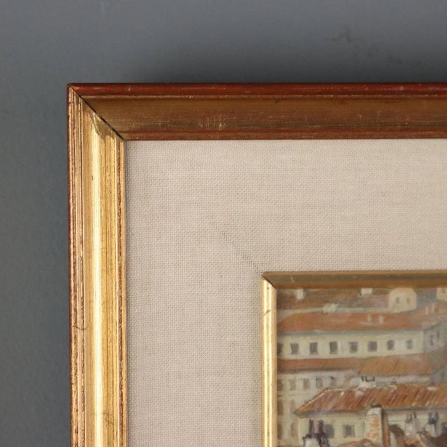 Textile Aldo Bressanuti, Untitled, Oil on Wood, Framed For Sale - Image 7 of 11