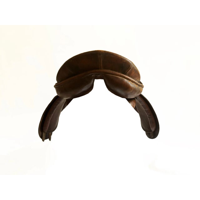 Farmhouse 1960s Vintage Cortina Argentinian Leather English Horse Saddle For Sale - Image 3 of 8