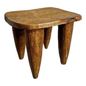 Vintage Nupe Small Wood Stool