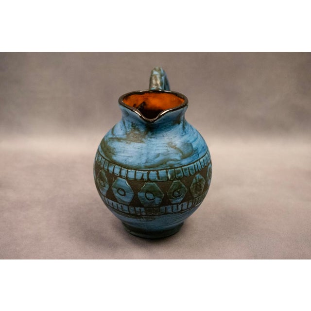 Glazed Earthenware Pitcher by Jérôme Massier Fils / Alain Maunier, Vallauris, France, 1960-1980 For Sale - Image 14 of 18