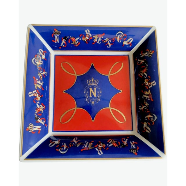 Vintage Le Negresco Hotel Nice France Porcelain Ashtray For Sale - Image 9 of 11