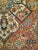 Textile Vintage Persian Tabriz Area Rug, Handwoven Heriz Serapi Geometric Pattern, Ivory & Red, 5’ X 6’ For Sale - Image 7 of 11