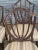 Brown Mid 20th Century Set of 8 Mahogany Federal Style Shield Back Dining Chairs Silk Prussian Blue Fabric For Sale - Image 8 of 13