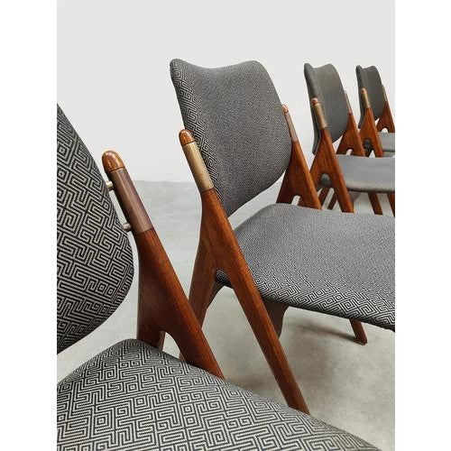 Vintage Scandinavian Dining Chairs from Olav Houg, 1960s, Set of 4 For Sale - Image 9 of 9