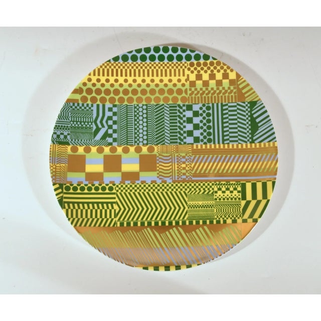 Eduardo Paolozzi Sir Eduardo Paolozzi for Wedgwood: "Variations on a Geometric Theme", a Complete and Boxed Limited Edition Set of Six Bone China Plates, 1971 For Sale - Image 4 of 10