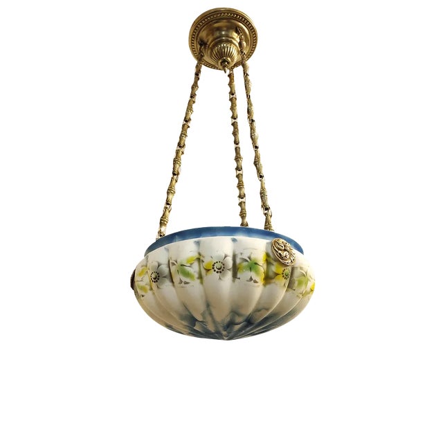 Catalan Modernist Ceiling Lamp, Spain, 1930s For Sale