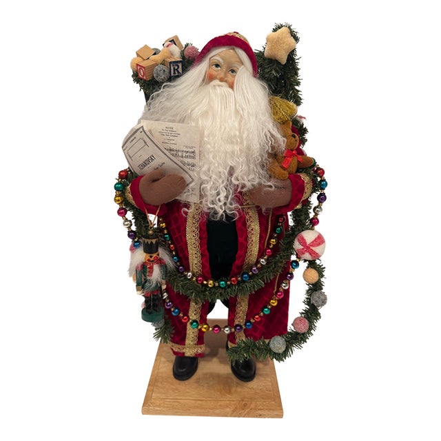 Vintage Lynn Haney “Sugar Plums & Nutcracker” Santa #1498 For Sale