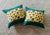 20” X 20” LuLu Dk Linen Bird Print in Teal and Yellow Pillow Covers - a Pair For Sale - Image 9 of 9