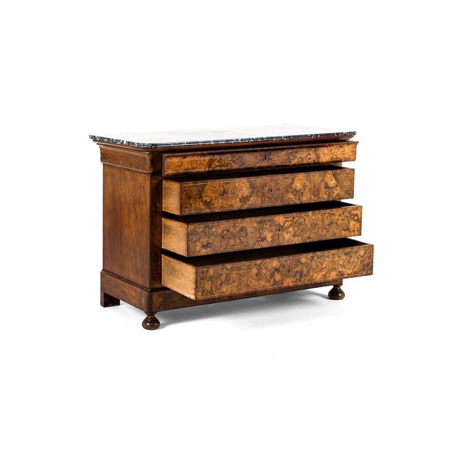 Louis Philippe I Walnut Commode For Sale - Image 3 of 13