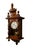 Rustic 1923 Antique Mechanical Wooden Wall Clock by Gebrüder Junghans From Black Forest For Sale - Image 3 of 9