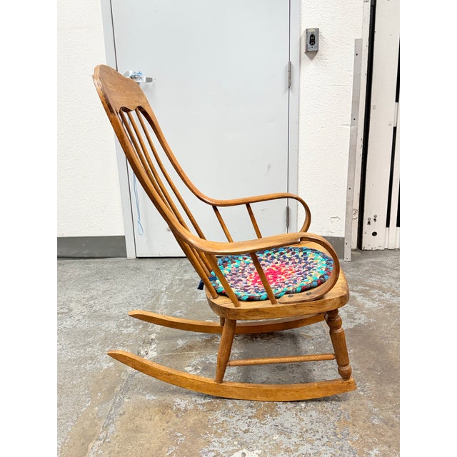 Handcrafted Rocking Chair, Vintage For Sale In San Francisco - Image 6 of 12