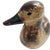 Brown Vintage Sarreid Ltd. Hand-Carved and Painted Italian Wood Duck Sculpture - Design No. 132 For Sale - Image 8 of 12