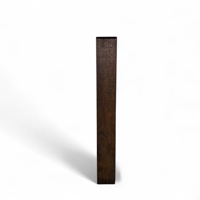 Vintage Pine Five-Shelf Bookcase, 73-Inch Rustic Open Display Cabinet For Sale In Los Angeles - Image 6 of 18