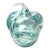 Glass Iridescent Aqua Blue & White Swirled Art Glass Pumpkin Sculpture For Sale - Image 7 of 10