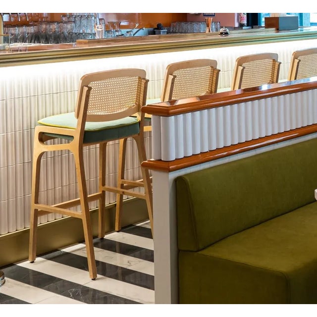 Textile Karl Bar Chair by Mambo Unlimited Ideas For Sale - Image 7 of 8