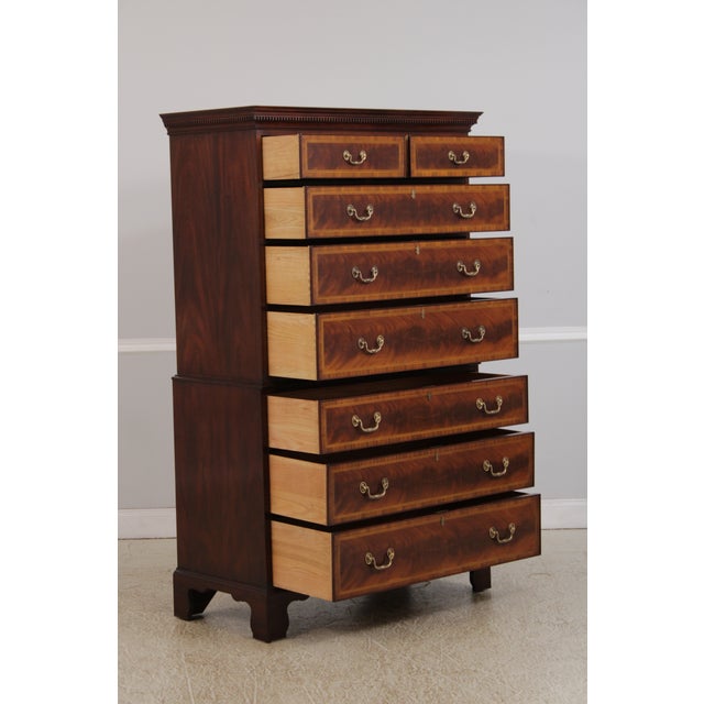 Henkel Harris Henkel Harris Nancy Saunders Witt Mahogany Chest For Sale - Image 4 of 18