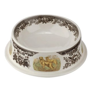 Spode Woodland Dogs Pet Bowl 8.5" For Sale