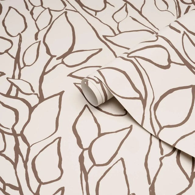 Schumacher Schumacher Solandra Vine Wallpaper In Brown For Sale - Image 4 of 4