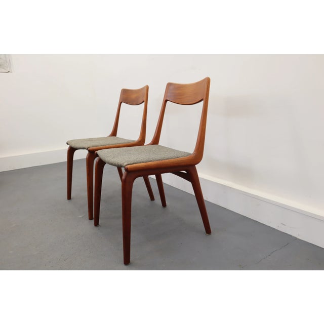 Set of Teak Boomerang Dining Chairs by Alfred & Erik Christensen for Slagelse Møbelværk For Sale - Image 9 of 12