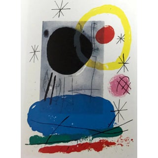 Joan Miro Original Lithograph Dm04151 Derriere Le Miroir 1965* For Sale