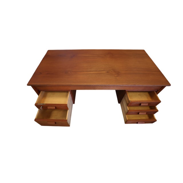 Mid-Century Modern Teak Desk by Børge Mogensen for Søborg Møbelfabrik, Denmark, 1960s For Sale - Image 3 of 12