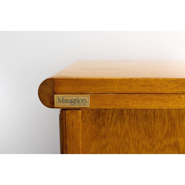 French Rattan & Elm Buffet Cabinet, 1970s For Sale - Image 12 of 13