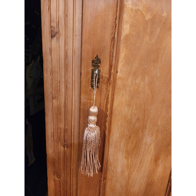 Incredible Antique Swedish Pine Cabinet For Sale - Image 4 of 6