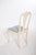 Cream Portuguese White Painted Wood Chairs, 1890s, Set of 6 For Sale - Image 8 of 9