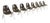 Charles & Ray Eames for Herman Miller DSS Seal Brown Stacking Shell Chairs | Set of Eight For Sale