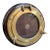 Italian Brass and Wood Round Picture Frame, Italy, 1970s For Sale