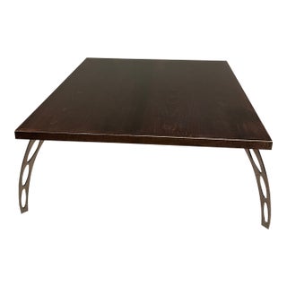 Modern Wenge Wood Coffee Table For Sale
