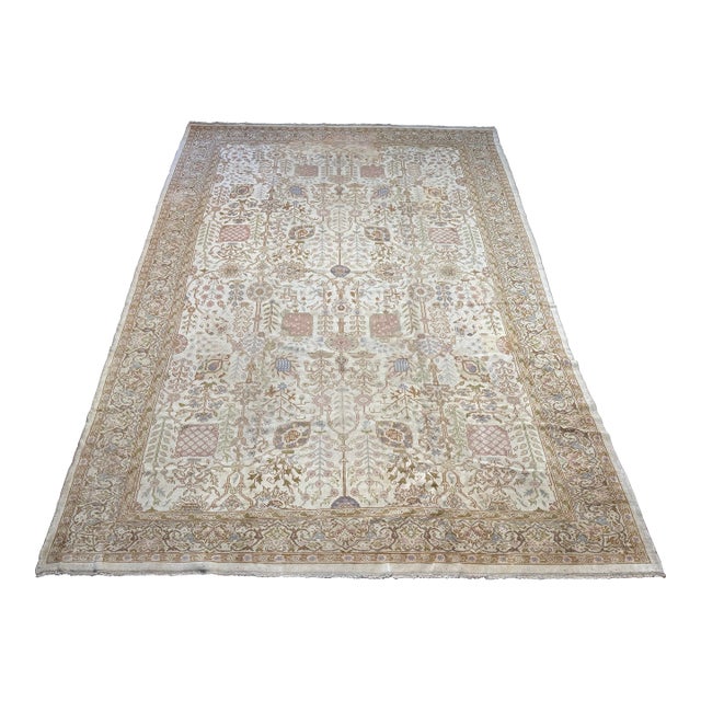 Antique Turkish Barlou Rug – 14’6” X 10’5” For Sale