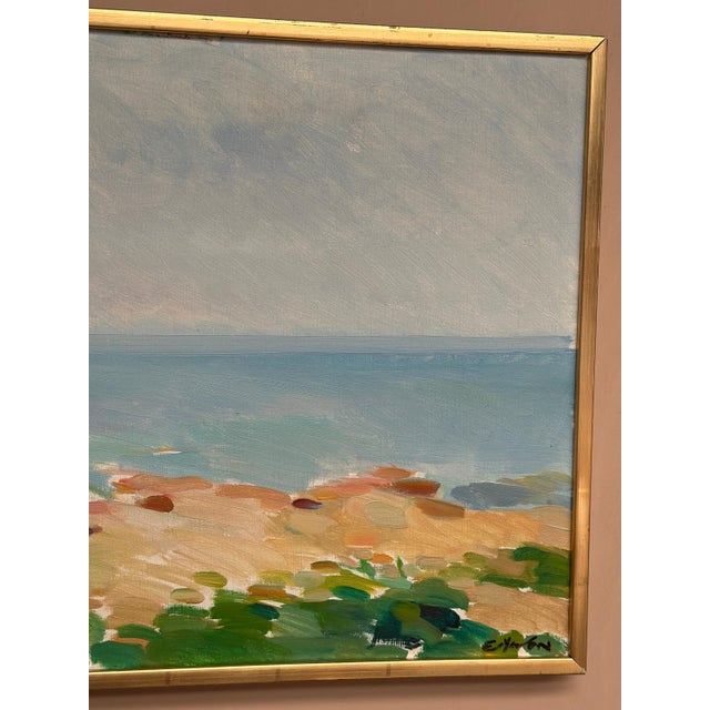 Eric Elfvén, Coast, 1950s, Oil Painting on Panel, Framed For Sale - Image 18 of 18