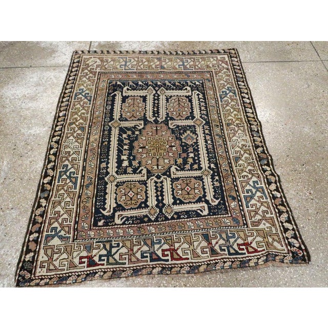 Galerie Shabab Collection Early 20th Century Caucasian Shirvan Scatter Rug For Sale - Image 4 of 10
