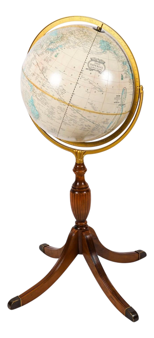 Vintage Crams Imperial World Globe on Standby George F. Cram