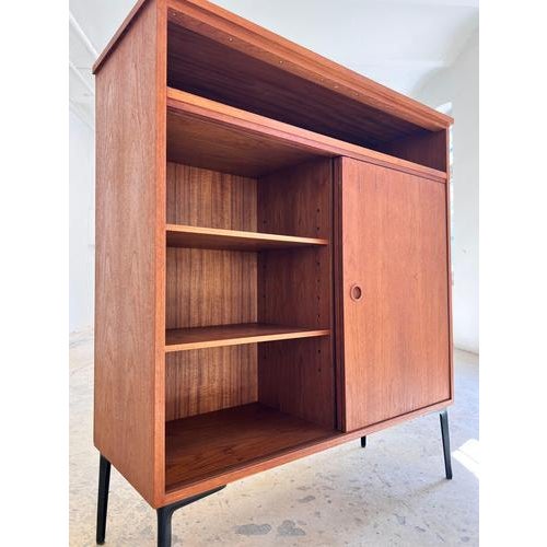 Danish Teak Wardrobe with Sliding Doors For Sale - Image 4 of 11