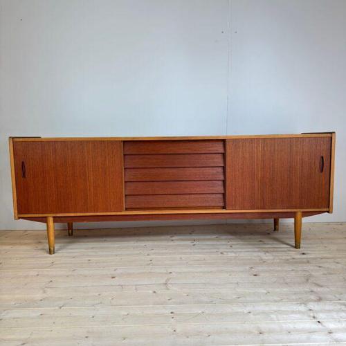 Vintage Trio Sideboard by Nils Jonsson for Hugo Troeds, Sweden, 1960 For Sale - Image 5 of 5