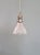 1930s Art Deco Pendant Light in Grooved Clear Glass, 1930 For Sale - Image 5 of 12