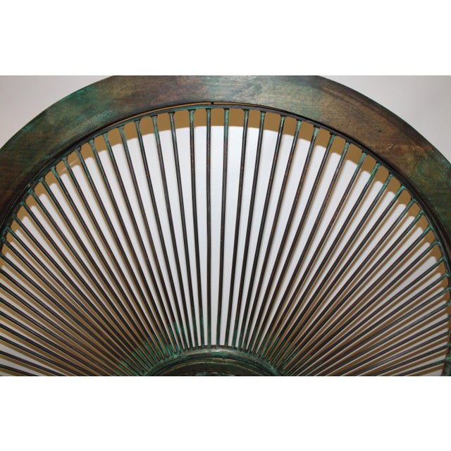Black Fan Iron Arch Pattern 1960s For Sale - Image 8 of 11