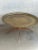 1950s Moroccan Brass Tray Table on Mid-Century Modern Base For Sale - Image 10 of 12