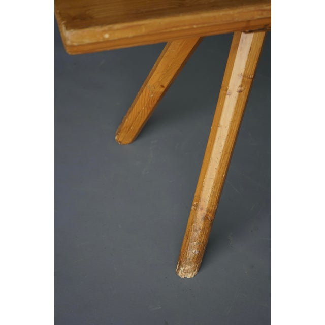 Antique Scandinavian Pine Bench with Turnable Backrest, 1890s For Sale - Image 13 of 14