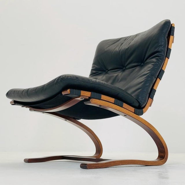 Mid-Century Modern Kangu Lounge Chair by Elsa Solheim and Nordahl Solheim for Rybo, 1970s For Sale - Image 4 of 17
