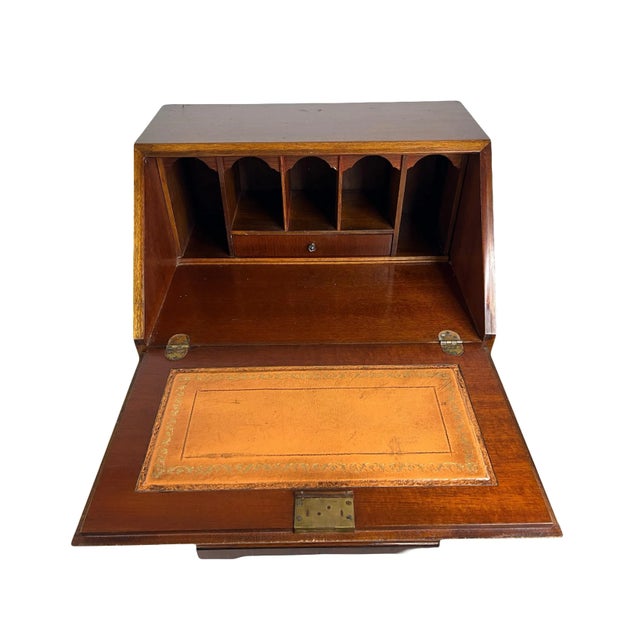 Mahogany Secretary from Burton Reproductions, England, 1970s For Sale - Image 6 of 13