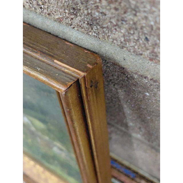 Framed Oil on Board of H. Rossler's "Landscape and Buildings Exterior View" For Sale - Image 9 of 10