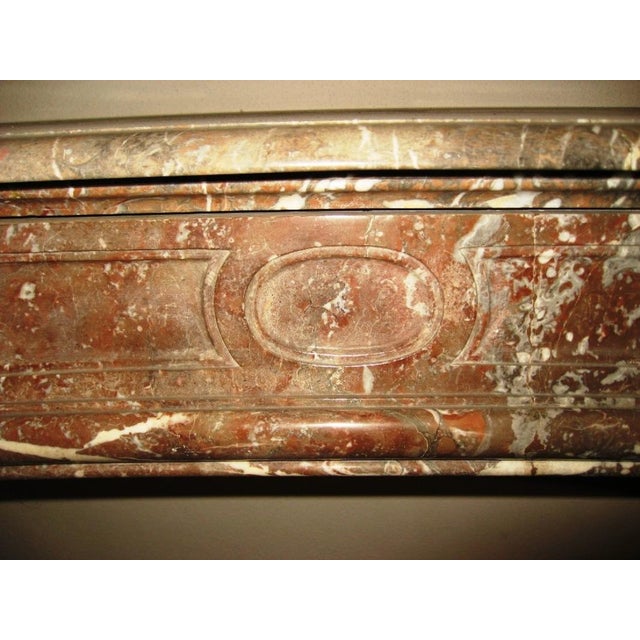 Fireplace in Belgian Breccia Marble For Sale - Image 5 of 13