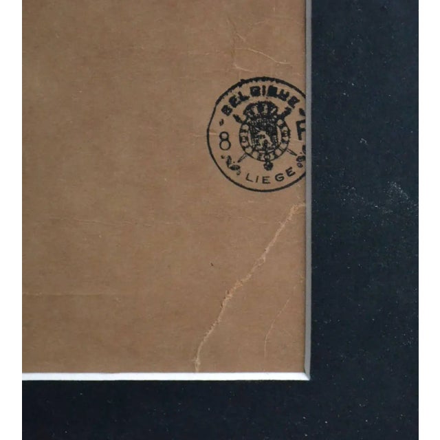 Art Deco Belgian Black and Red Ciney Ovens Poster, 1920s For Sale - Image 3 of 8