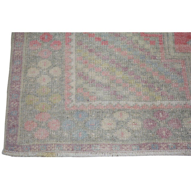 Turkish Vintage Turkish Anatolian Hand Knotted Wool Rug, 3'7''x6'3'' For Sale - Image 3 of 5