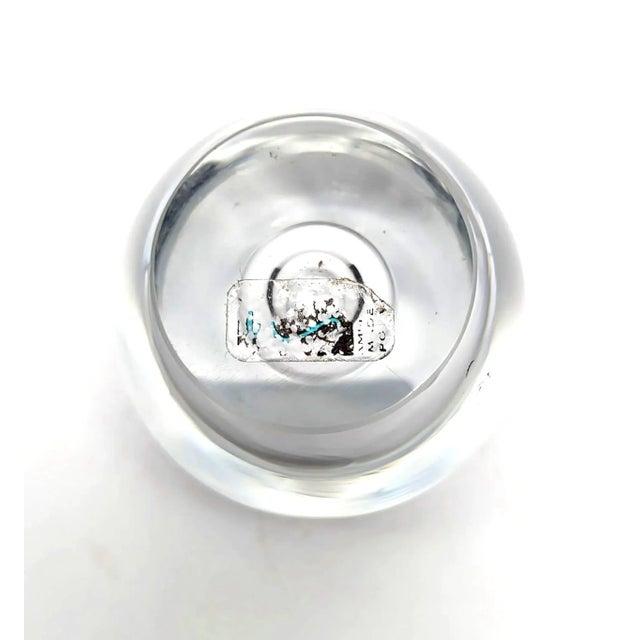 1980s Blown Glass Paper Weight For Sale - Image 9 of 9