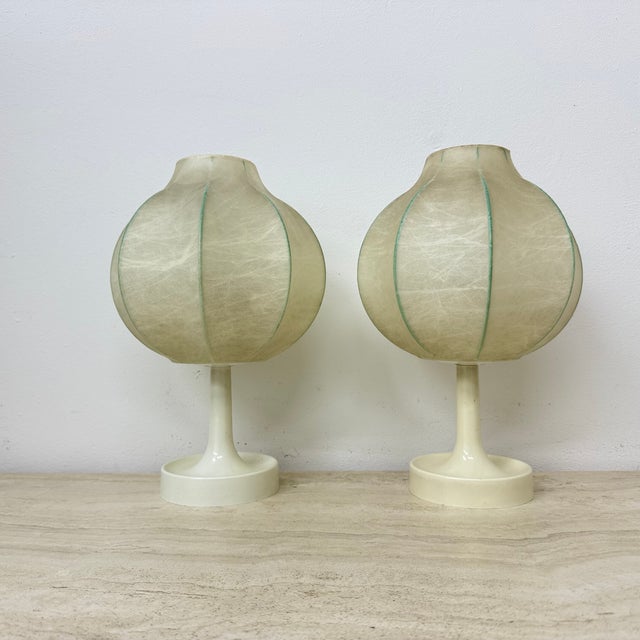 Cocoon Table Lamps by Alfred Wauer for Goldkant, 1960s, Set of 2 For Sale - Image 16 of 18