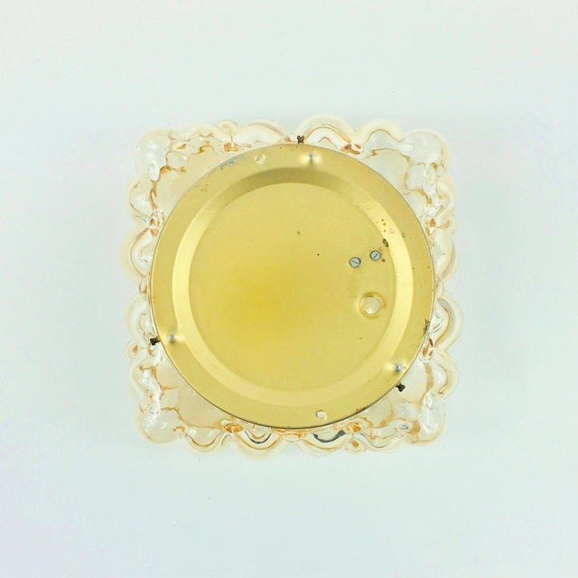 Metal Mid-Century Modern Amber Bubble Glass Wall Light by Helena Tynell for Limburg, Germany, 1970s For Sale - Image 7 of 9